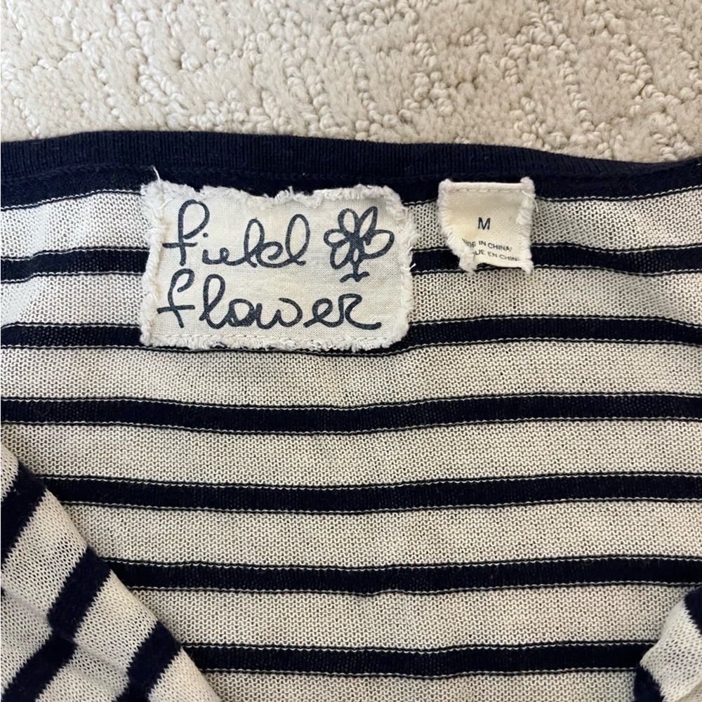 Field Flower Striped Sweater women’s size M - Picture 3 of 3